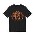 Blessed! Fall Leaves T-Shirt — Give Thanks Faith Tee
