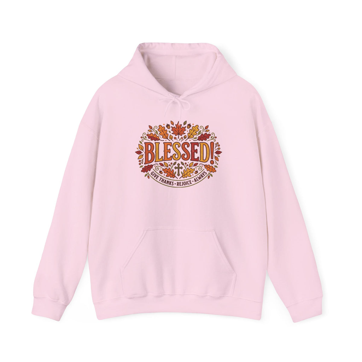 Blessed Fall Hoodie — Autumn Leaves Graphic Pullover