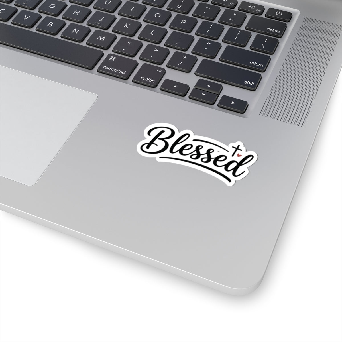 Blessed Script Kiss-Cut Sticker — Faith-Inspired Decorative Decal