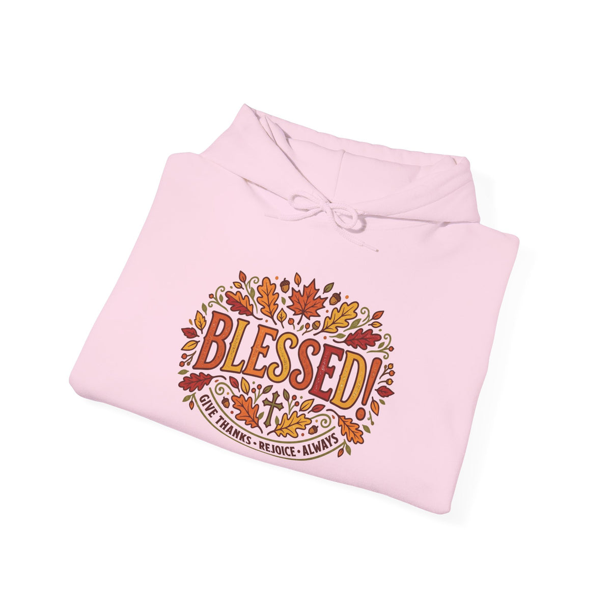 Blessed Fall Hoodie — Autumn Leaves Graphic Pullover