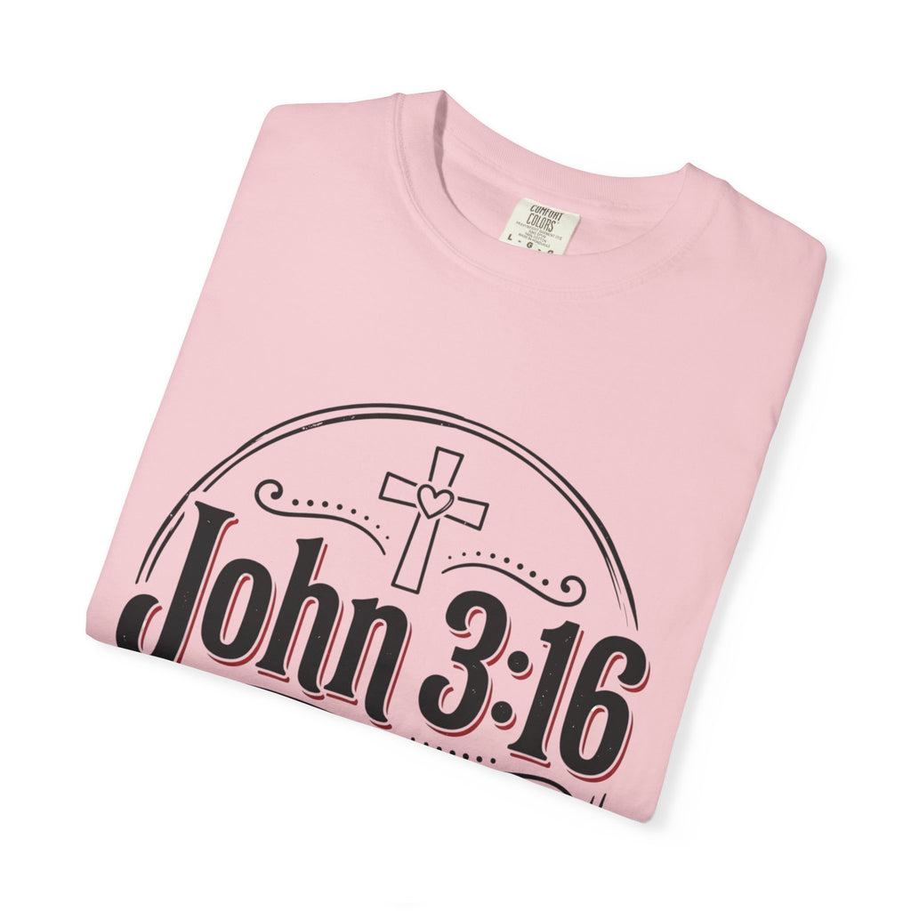 John 3:16 Christian T-Shirt — "For God So Loved the World" Religious Tee