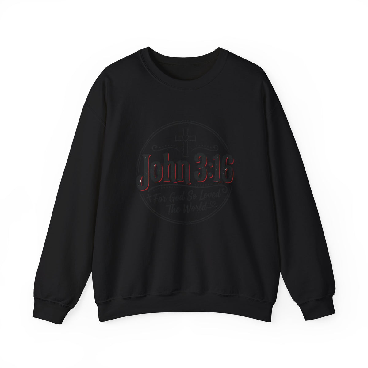 John 3:16 Crewneck Sweatshirt – Faith Christian Bible Verse Pullover