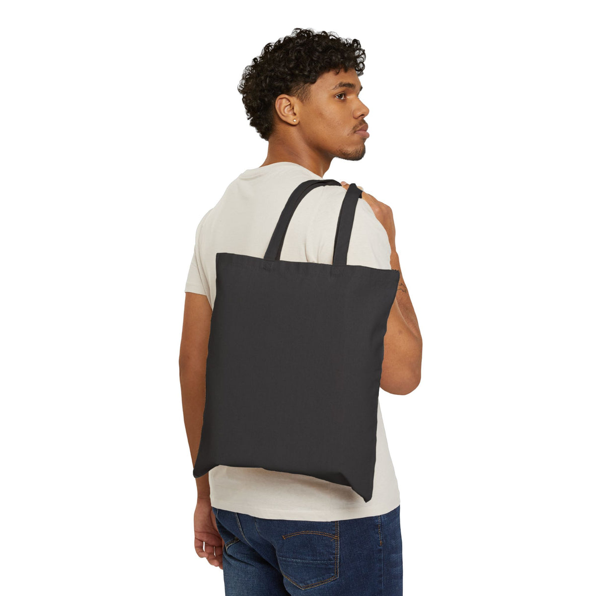 Blessed Fall Tote Bag — 'Blessed' Autumn Leaves Cotton Canvas Tote