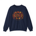 Blessed Sweatshirt — Fall Leaves Christian Crewneck (Give Thanks)