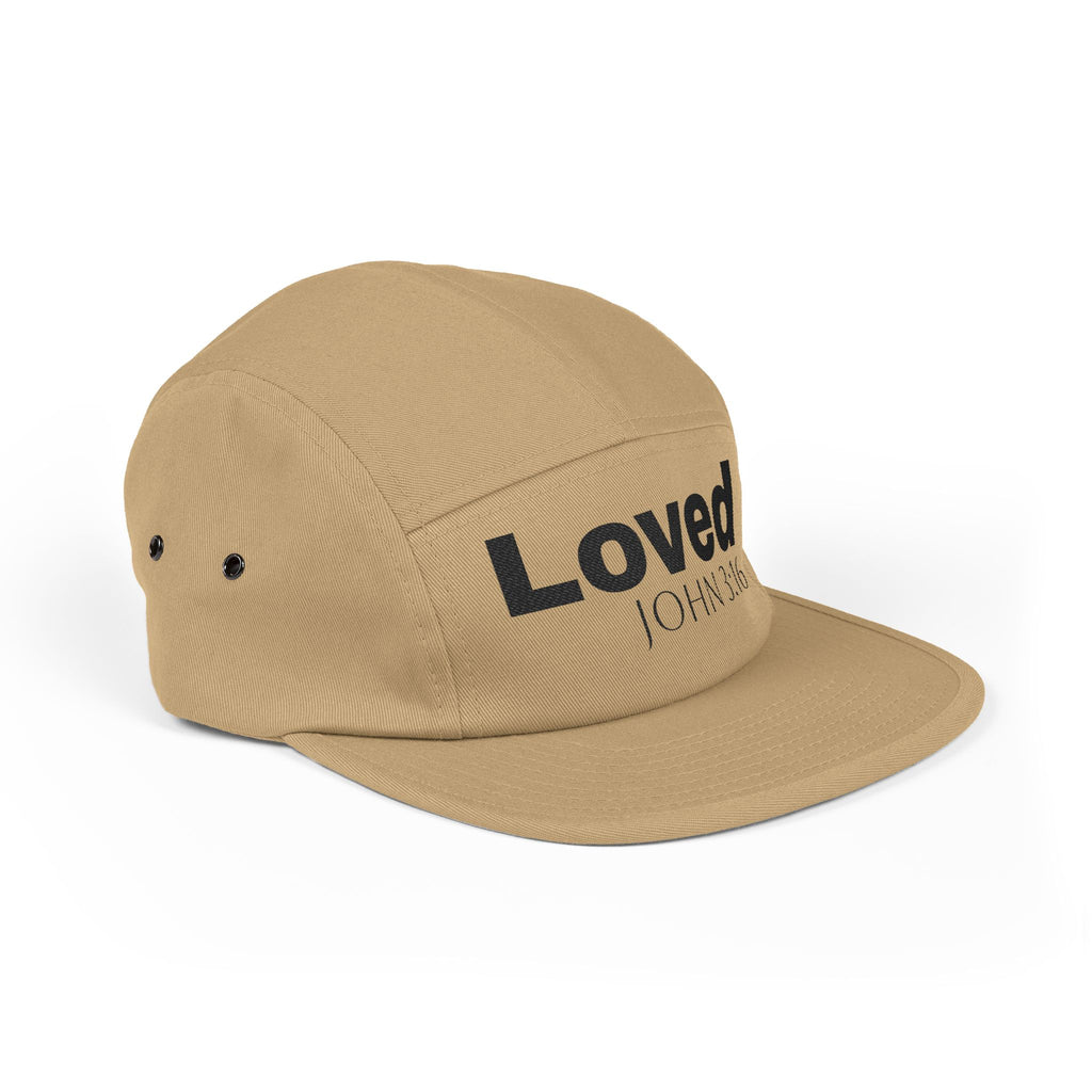 Loved John 3:16 Embroidered 5-Panel Cap