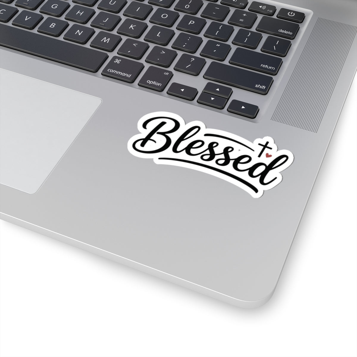 Blessed Script Kiss-Cut Sticker — Faith-Inspired Decorative Decal