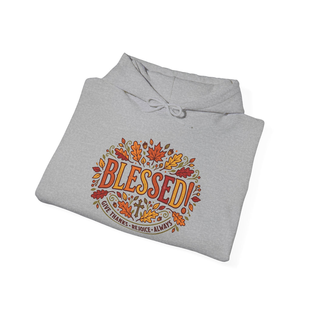 Blessed Fall Hoodie — Autumn Leaves Graphic Pullover