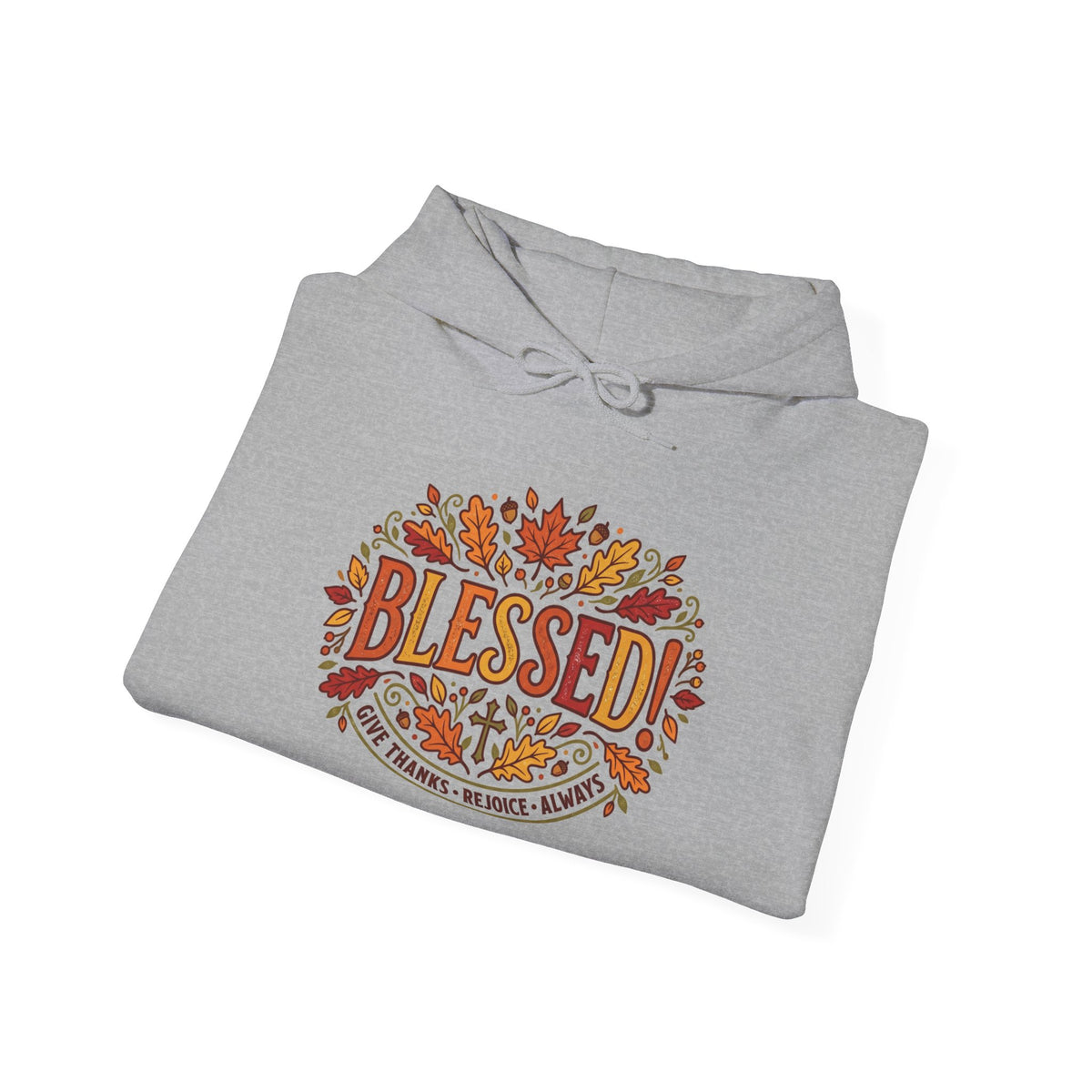 Blessed Fall Hoodie — Autumn Leaves Graphic Pullover