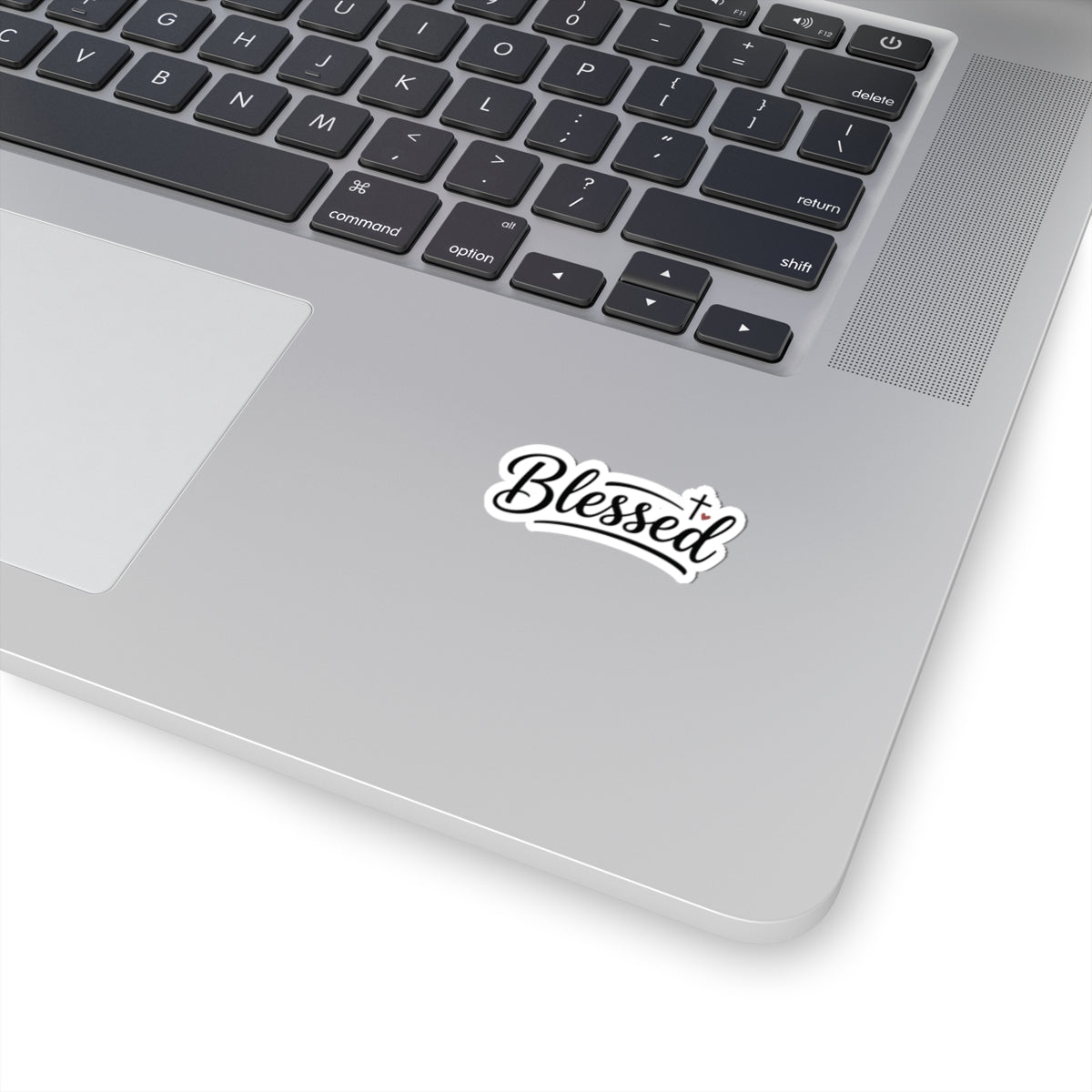 Blessed Script Kiss-Cut Sticker — Faith-Inspired Decorative Decal