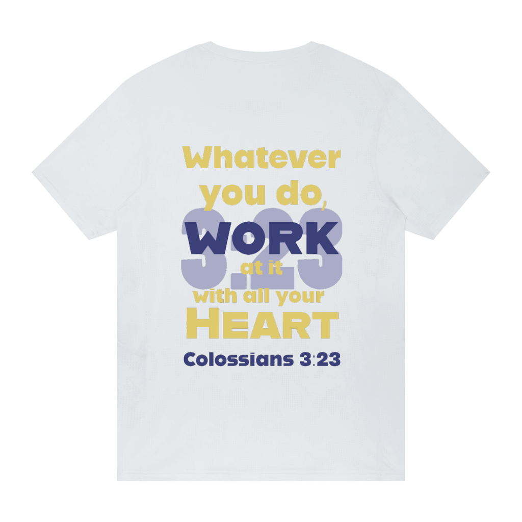 Colossians 3:23 Slim Mesh T-shirt