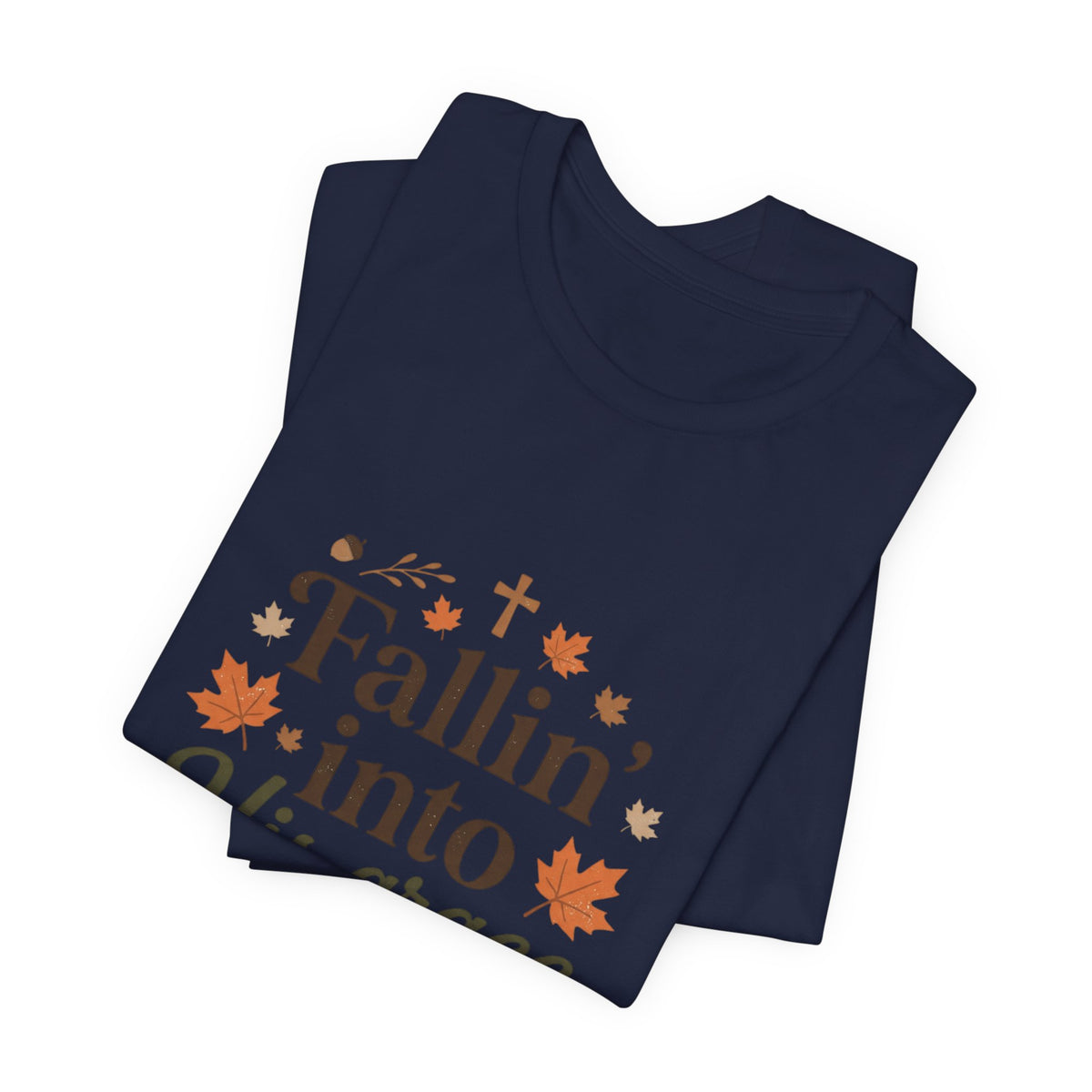 Fallin' Into His Grace Tee — Autumn Christian Faith Shirt