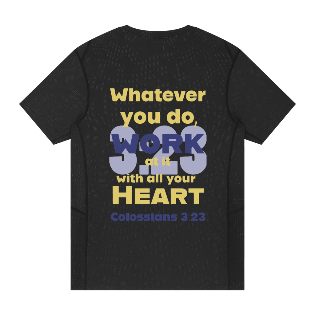 Colossians 3:23 Slim Mesh T-shirt