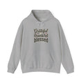 Grateful Thankful Blessed Hoodie — Inspirational Cozy Pullover for Thanksgiving & Everyday