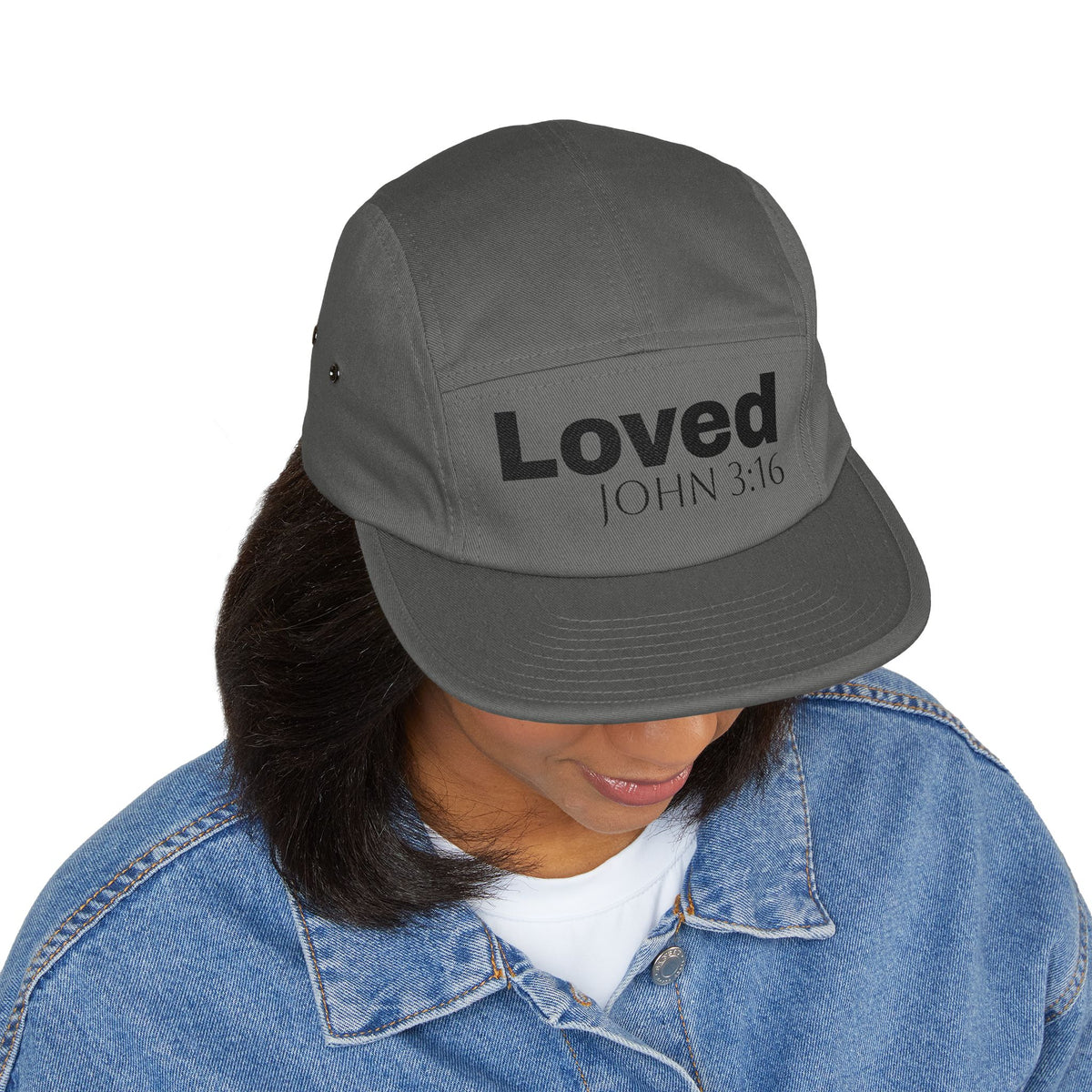 Loved John 3:16 Embroidered 5-Panel Cap
