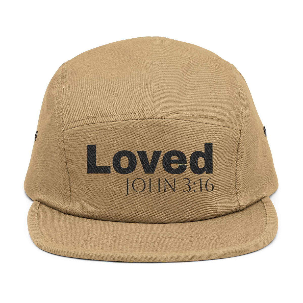 Loved John 3:16 Embroidered 5-Panel Cap