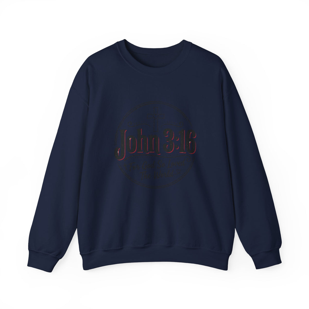 John 3:16 Crewneck Sweatshirt – Faith Christian Bible Verse Pullover