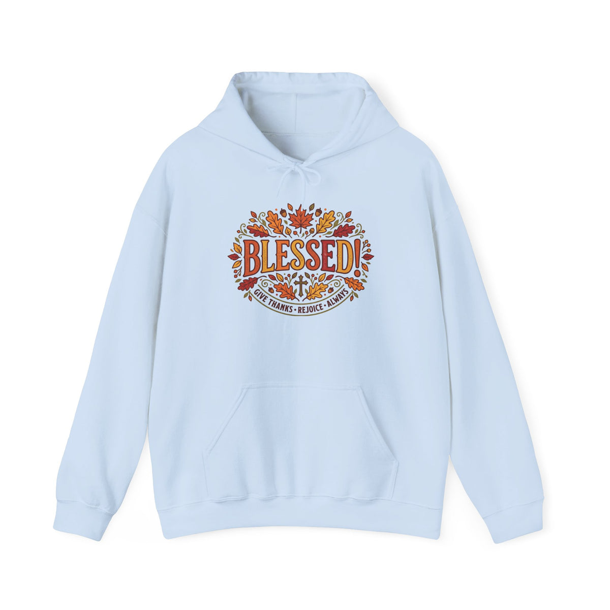 Blessed Fall Hoodie — Autumn Leaves Graphic Pullover