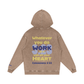 Colossians 3:23 Snow Washed Sweatshirt