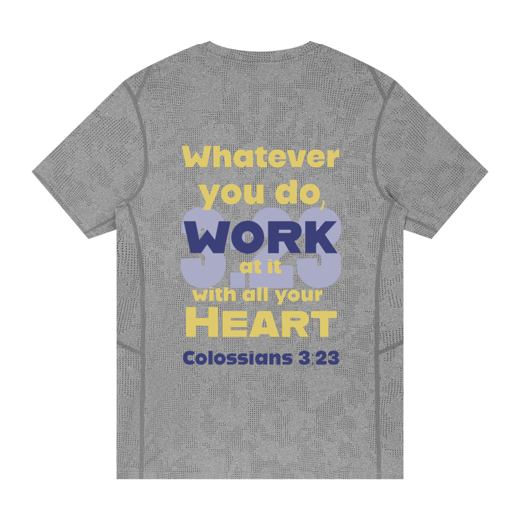 Colossians 3:23 Slim Mesh T-shirt